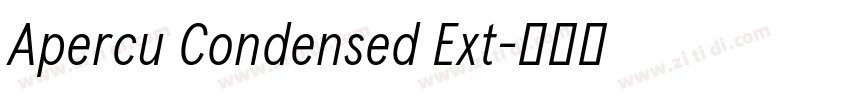 Apercu Condensed Ext字体转换